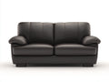 Sofás lineales piel sintética 190x86x84 cm - negro - diseño moderno