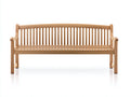Banco de jardín madera 182x52x88 cm - natural - diseño tradicional